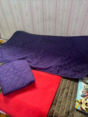 Quilted Deep Purple Bed Pillow Sham’s  Unbranded